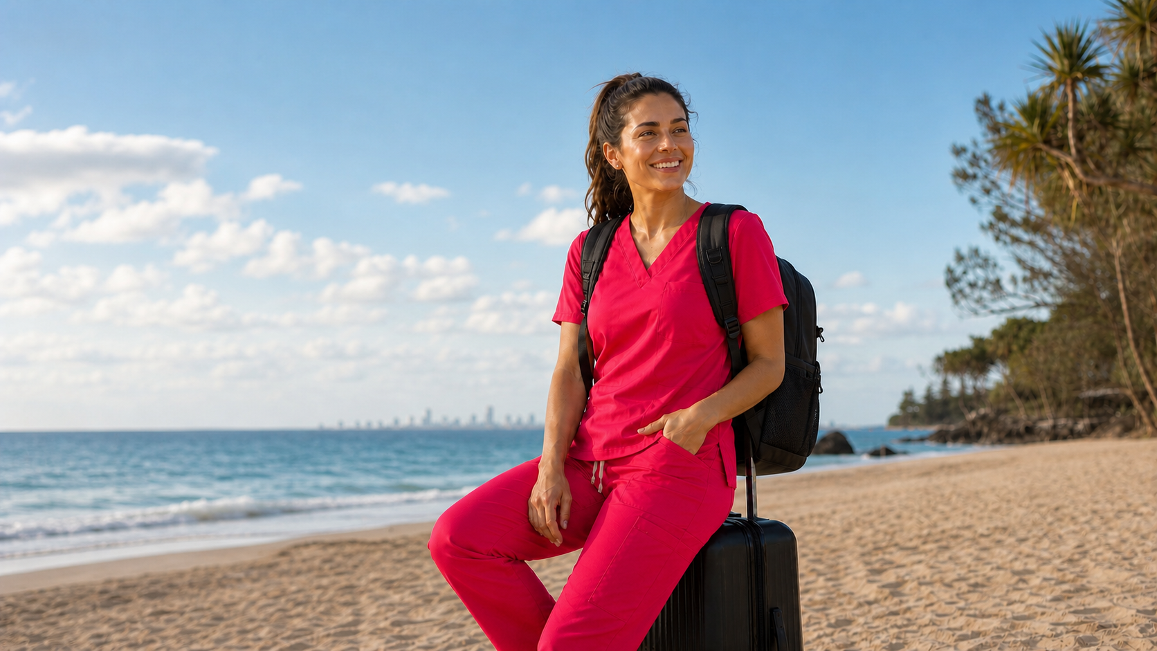 Nurse Backpack Tropical Queensland Landscape